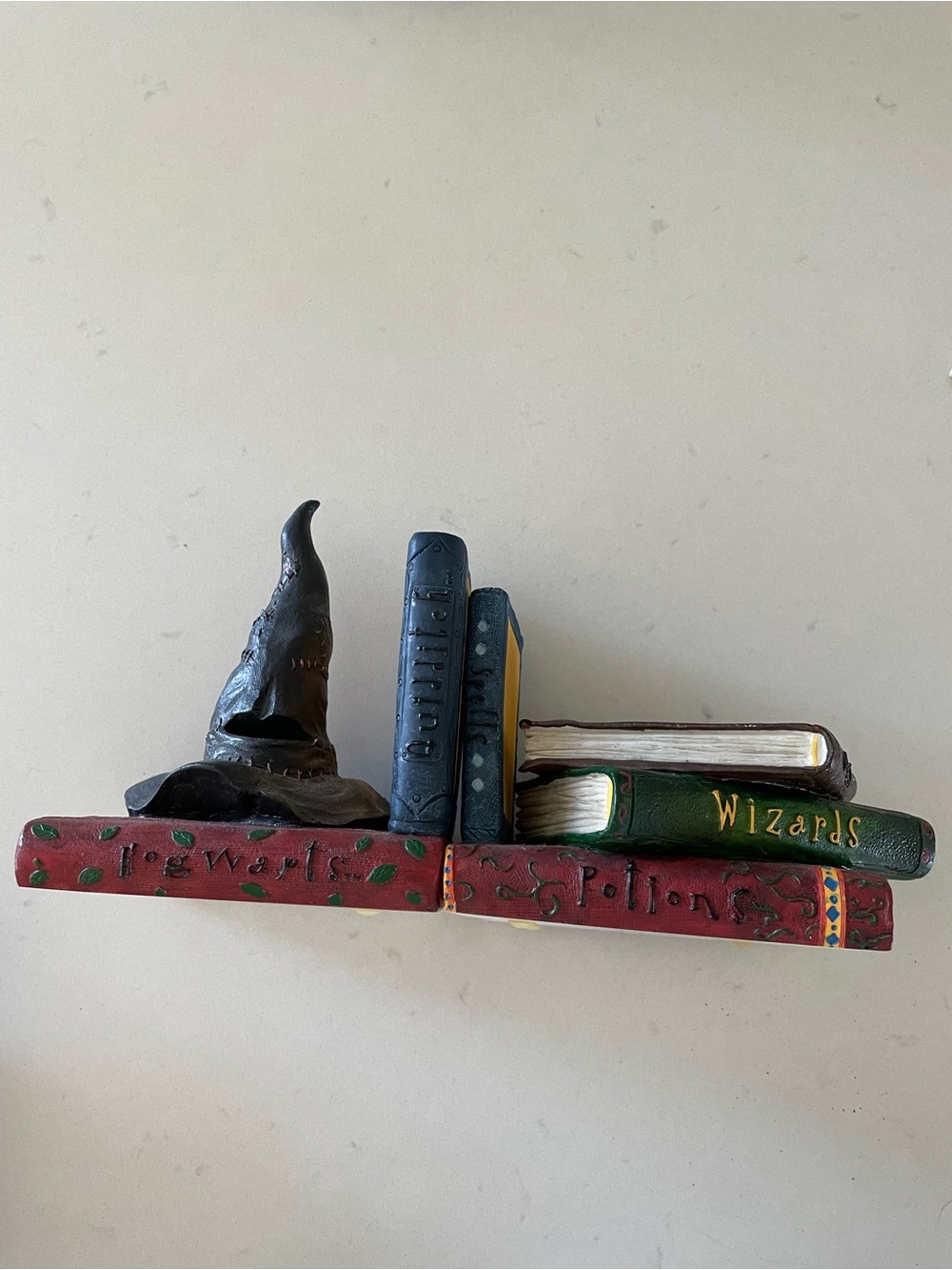Decorative Harry Potter Wizard Book Stack with Sorting Hat